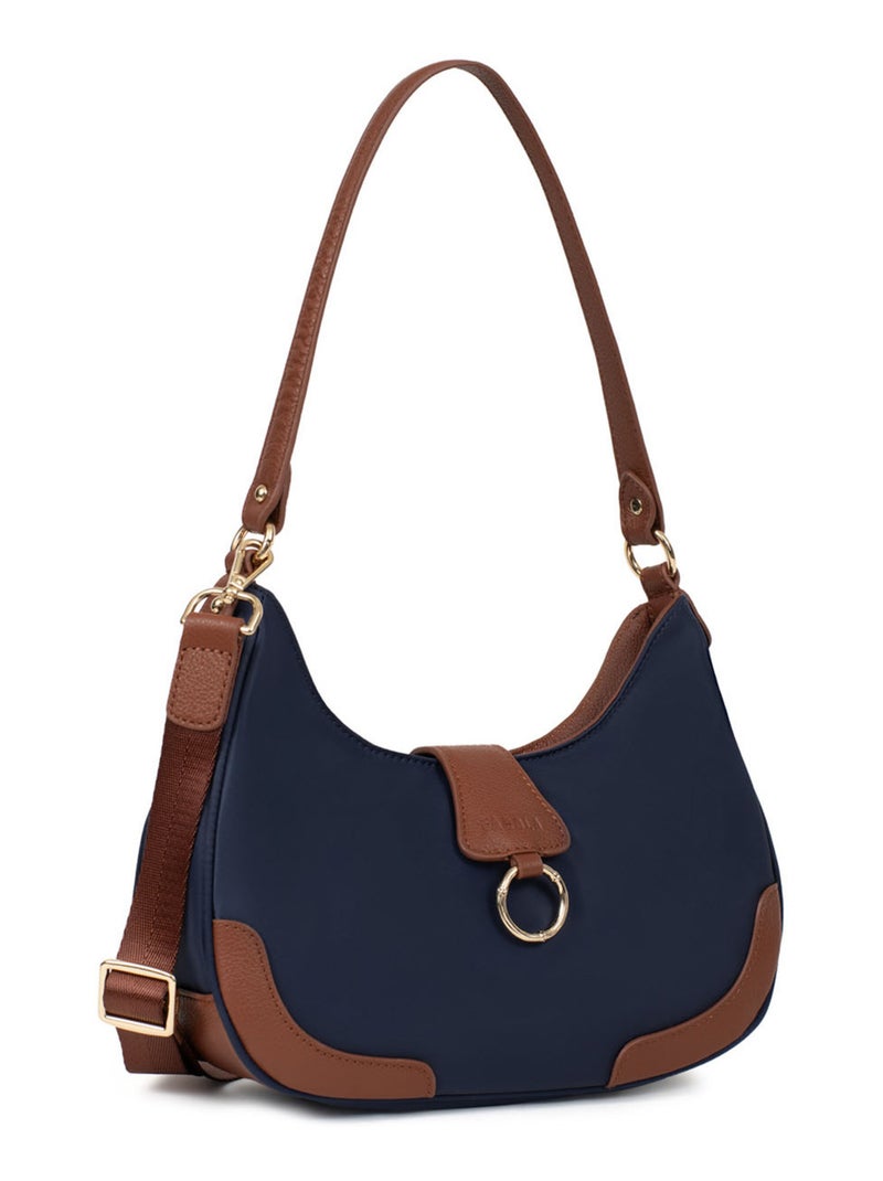 Sac porté épaule  fiona | fagola Bleu Marron Bleu - Kiabi