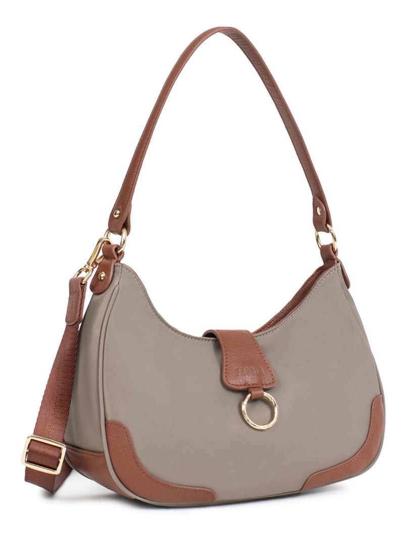 Sac porté épaule  fiona | fagola Marron cappuccino - Kiabi