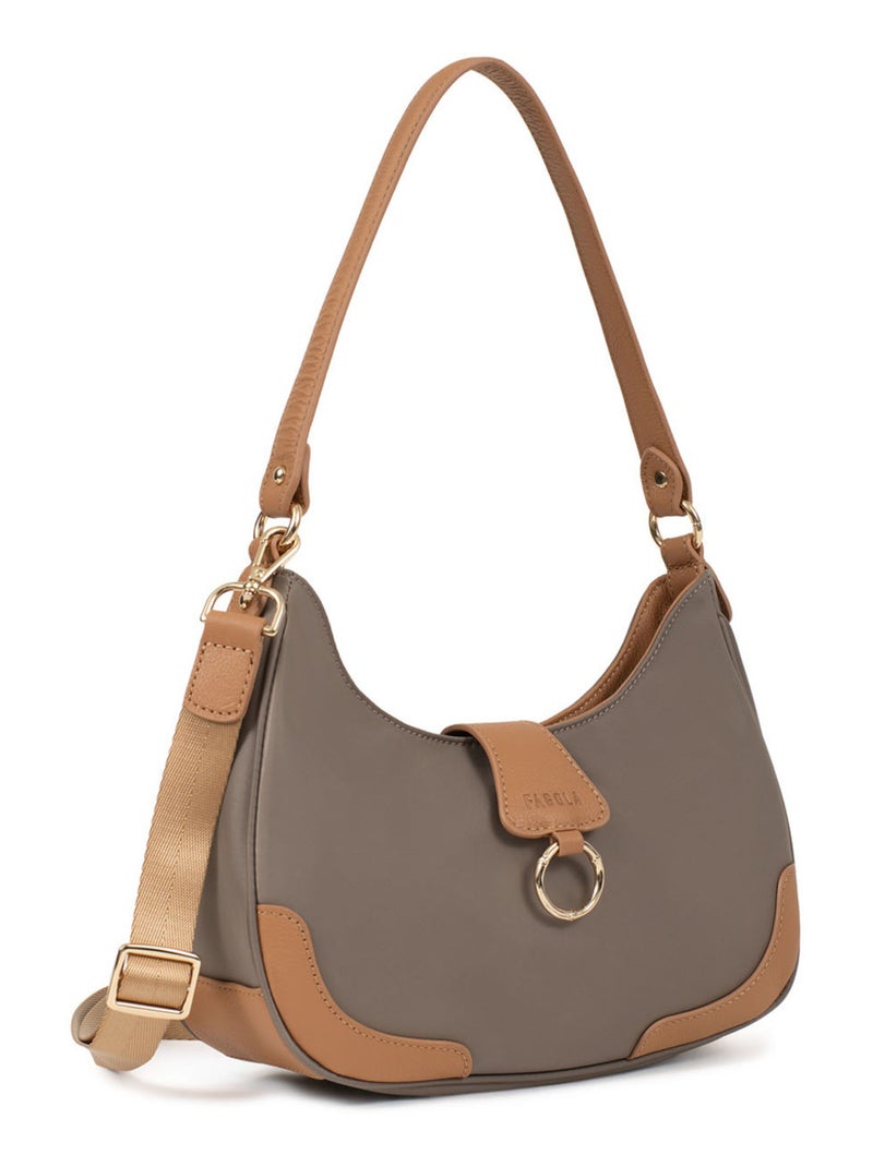 Sac porté épaule  fiona | fagola Marron havane - Kiabi