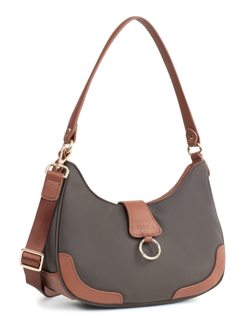 Sac porté épaule  fiona | fagola Marron tabac - Kiabi