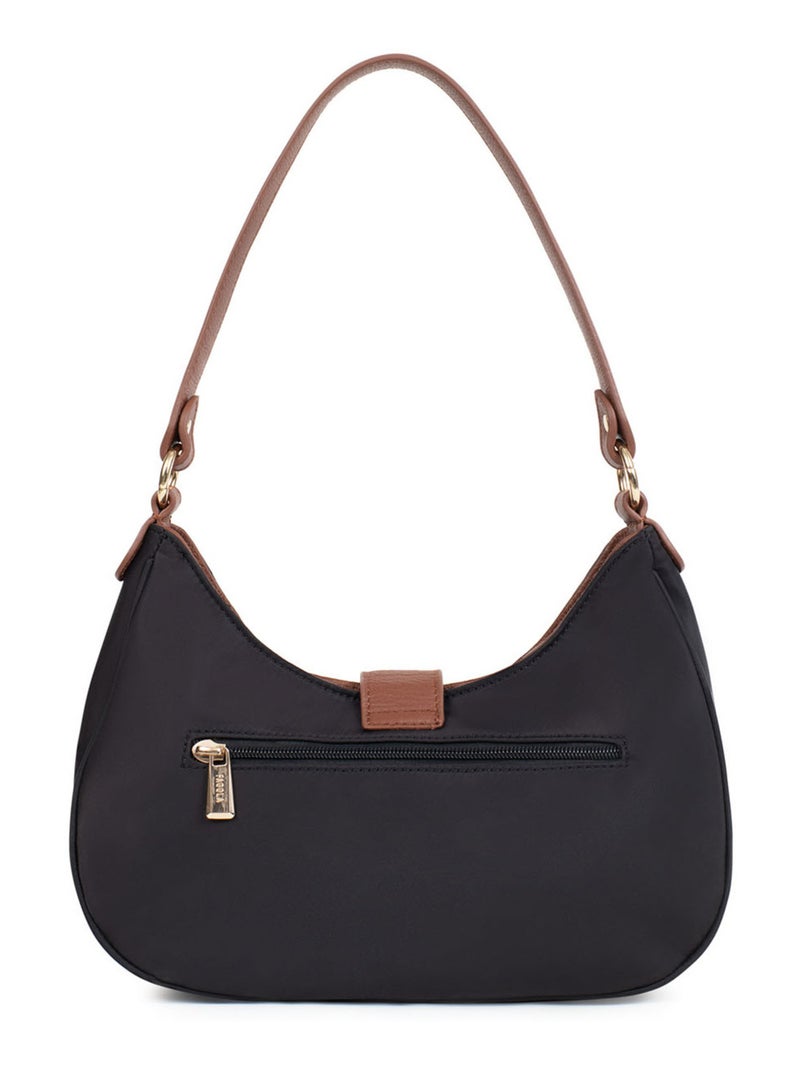 Sac porté épaule  fiona | fagola Noir Marron - Kiabi