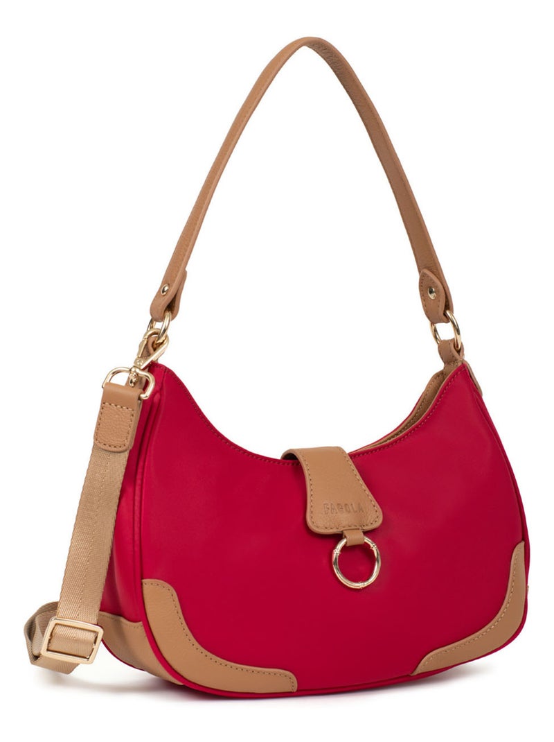 Sac porté épaule  fiona | fagola Rouge - Kiabi