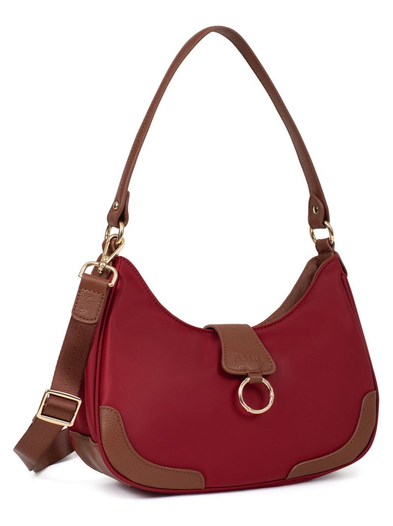 Sac porté épaule  fiona | fagola Rouge tomate - Kiabi