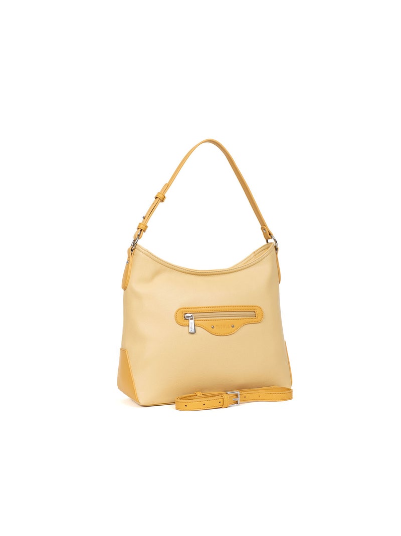Sac porté épaule flavia | fagola Jaune - Kiabi