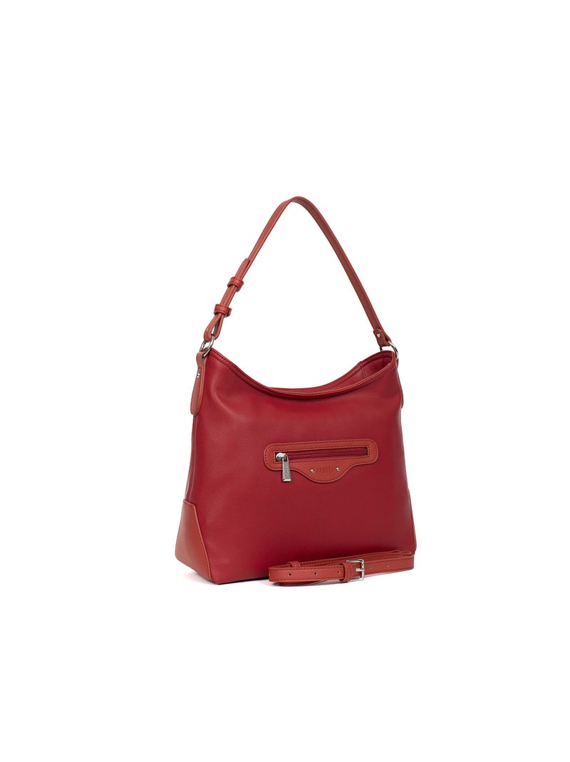 Sac porté épaule flavia | fagola Rouge carmin - Kiabi