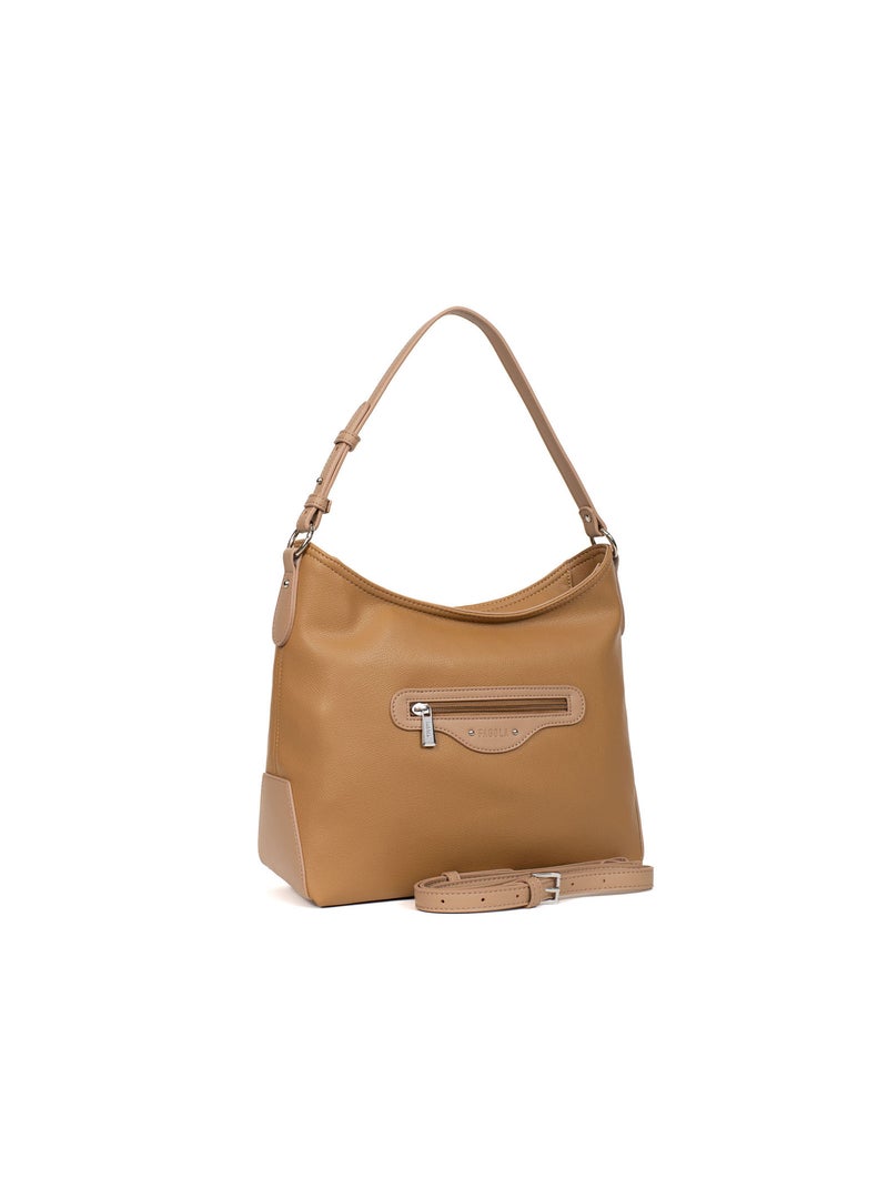 Sac porté épaule flavia | fagola Taupe - Kiabi