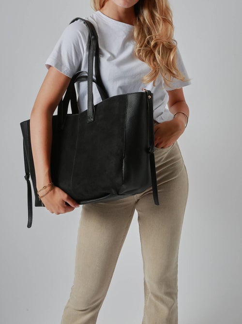 Sac Porté Épaule Format A4 Gallantry Toile Enduite - Kiabi