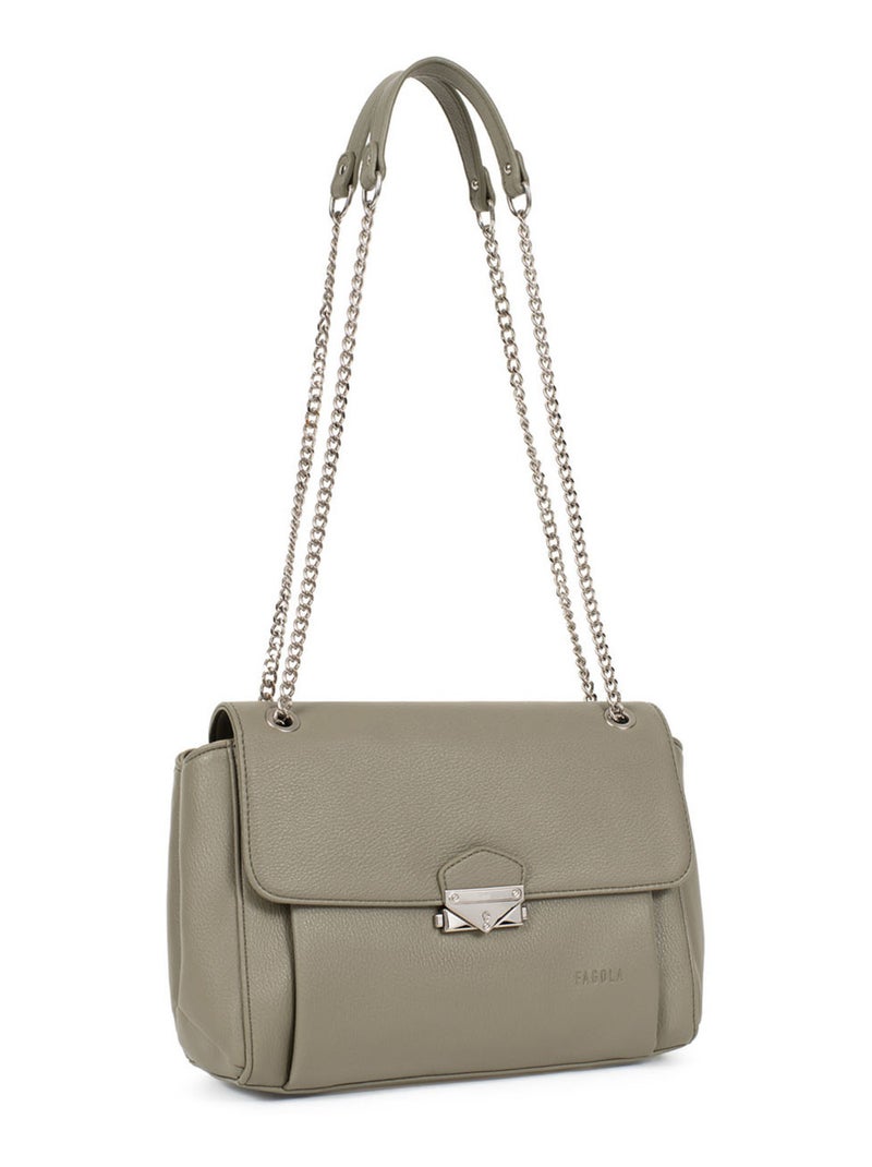 Sac porté épaule  gina | fagola Kaki - Kiabi