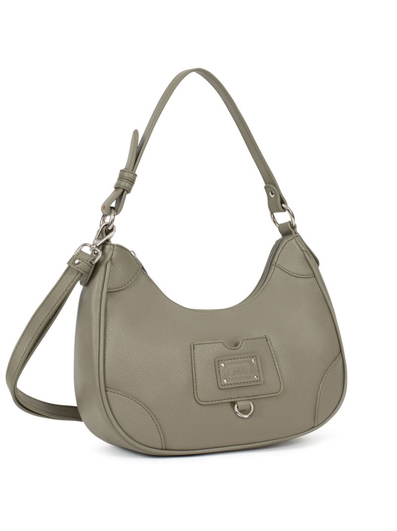 Sac porté épaule  gina | fagola Kaki - Kiabi