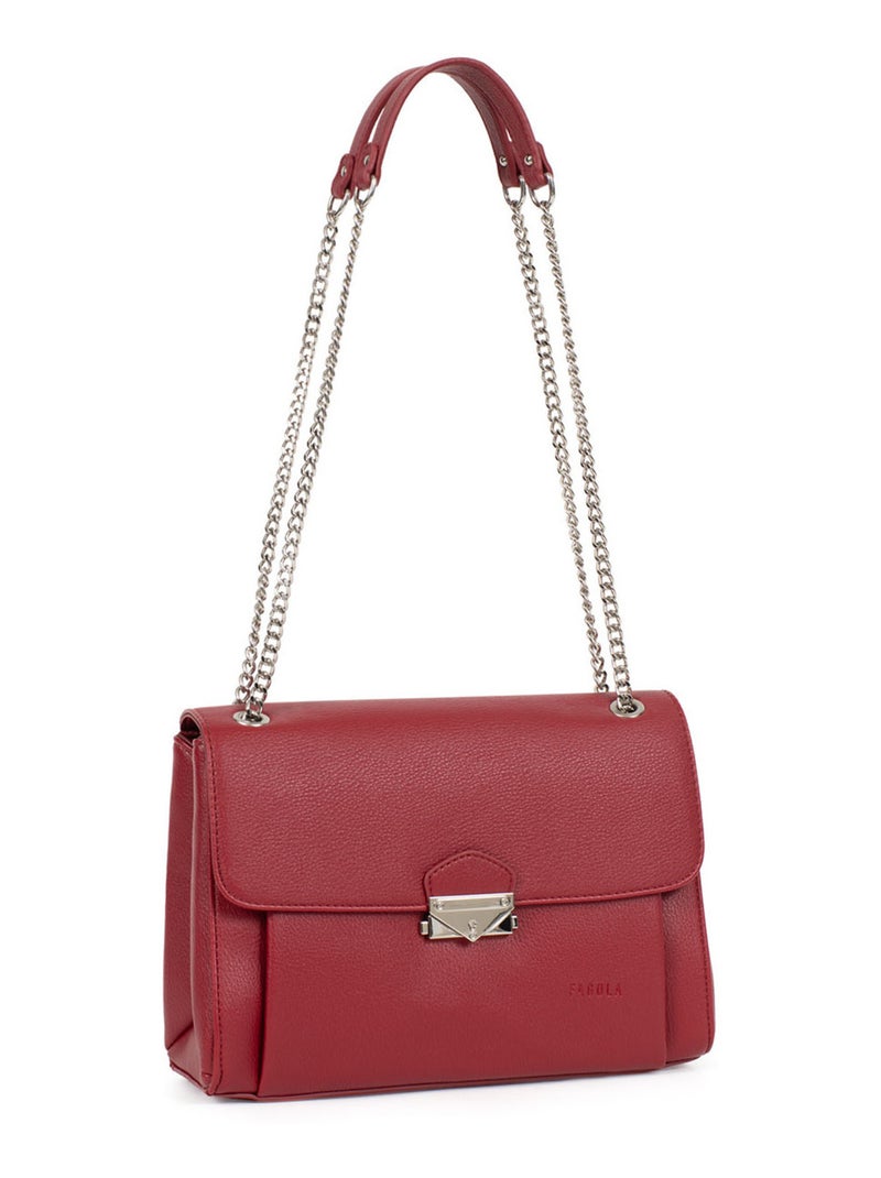 Sac porté épaule  gina | fagola Rouge carmin - Kiabi