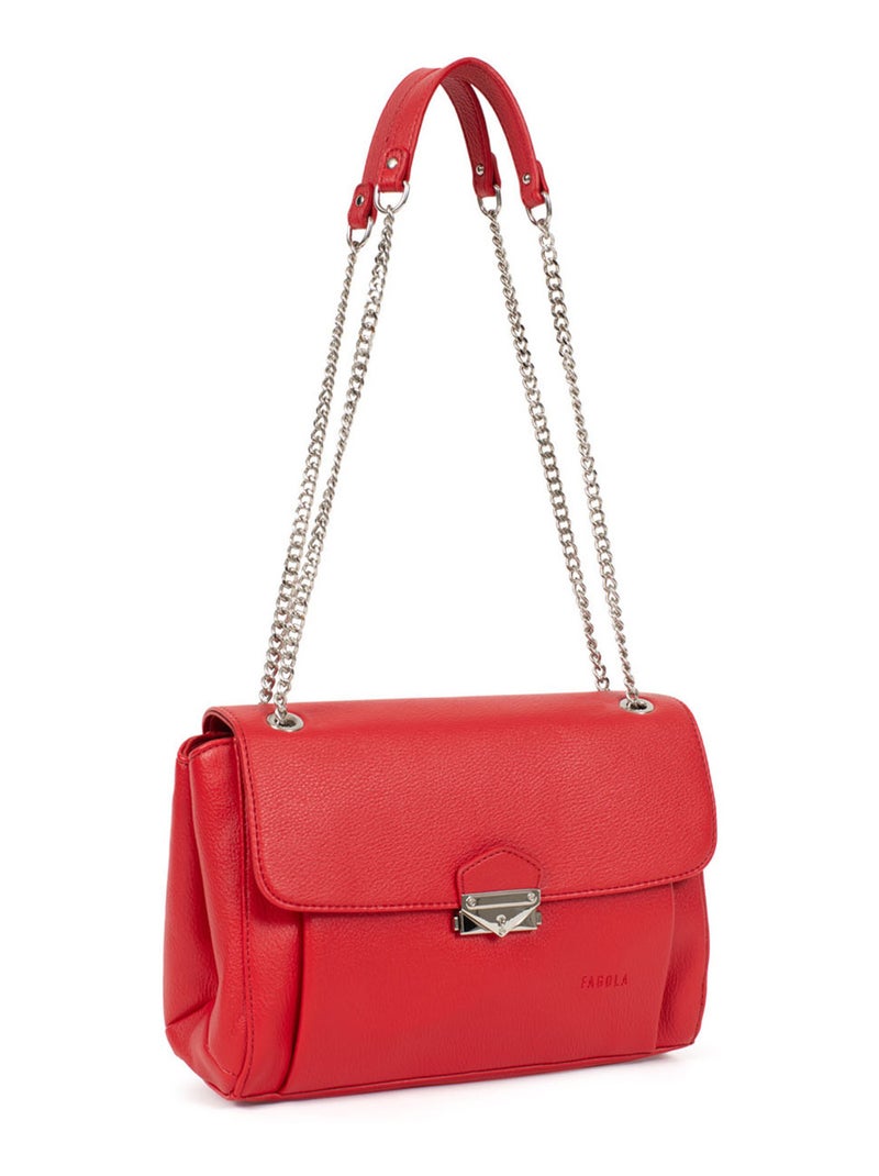 Sac porté épaule  gina | fagola Rouge foncé - Kiabi
