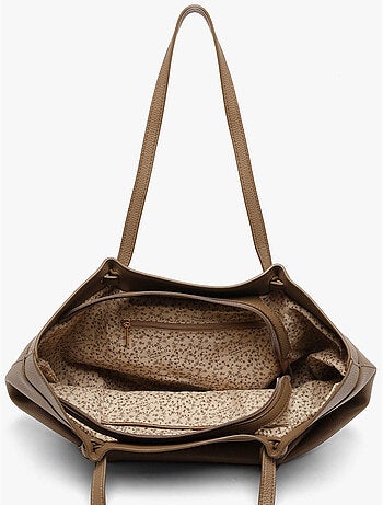 Sac porté épaule grained flora & co toile enduite