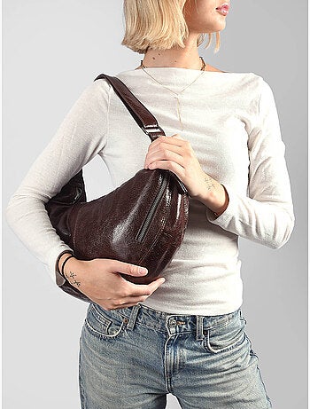 Sac porté épaule krisp mandoline toile enduite