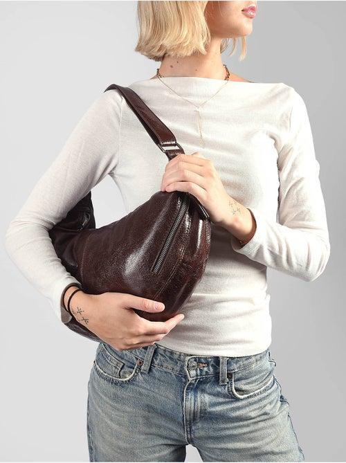 Sac porté épaule krisp mandoline toile enduite - Kiabi