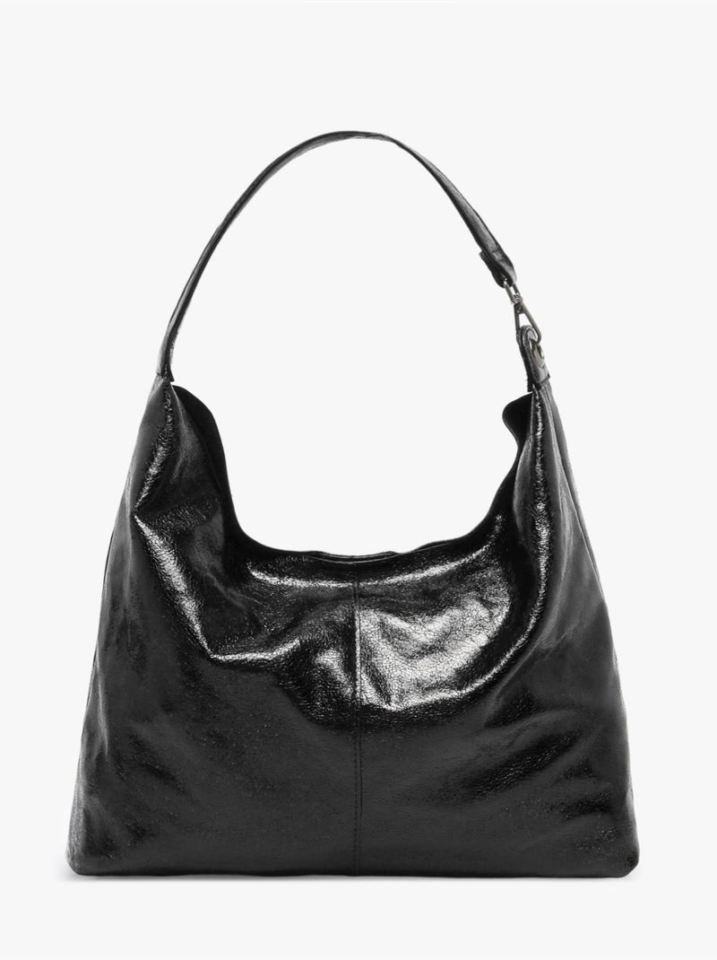 Sac porté épaule krisp mandoline toile enduite Noir - Kiabi