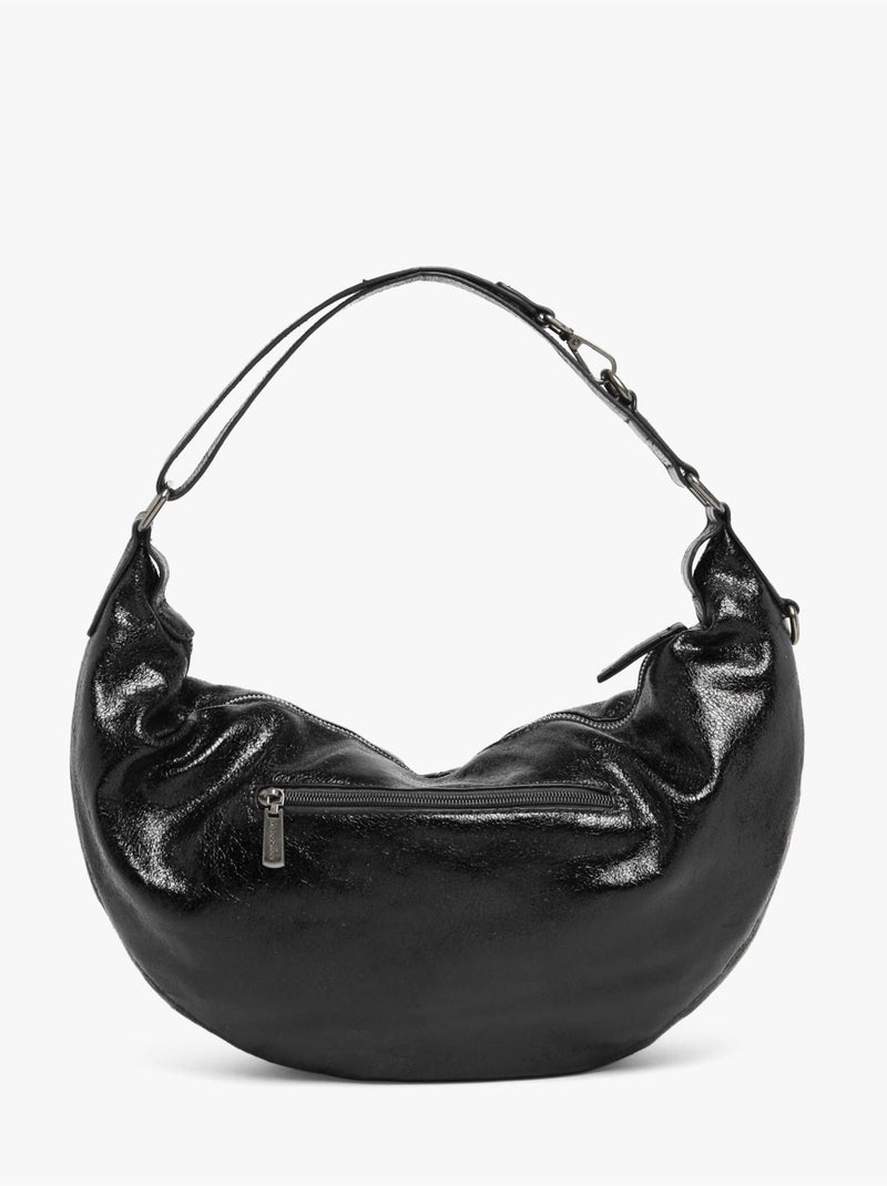 Sac porté épaule krisp mandoline toile enduite Noir - Kiabi