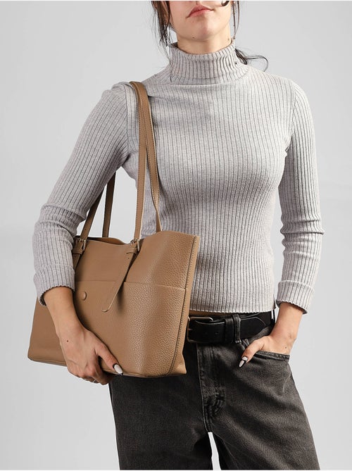 Sac porté épaule new grained gallantry toile enduite - Kiabi