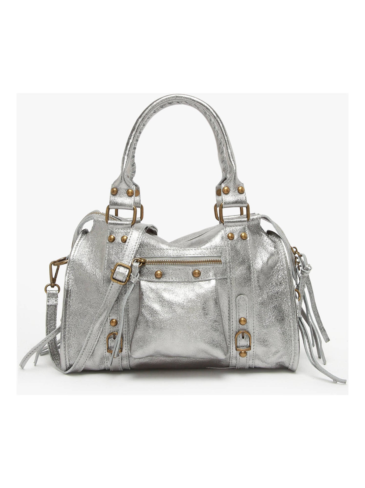 Sac à Main épaule En Cuir De Vachette Noir Elite - Occasion En Très Bon état