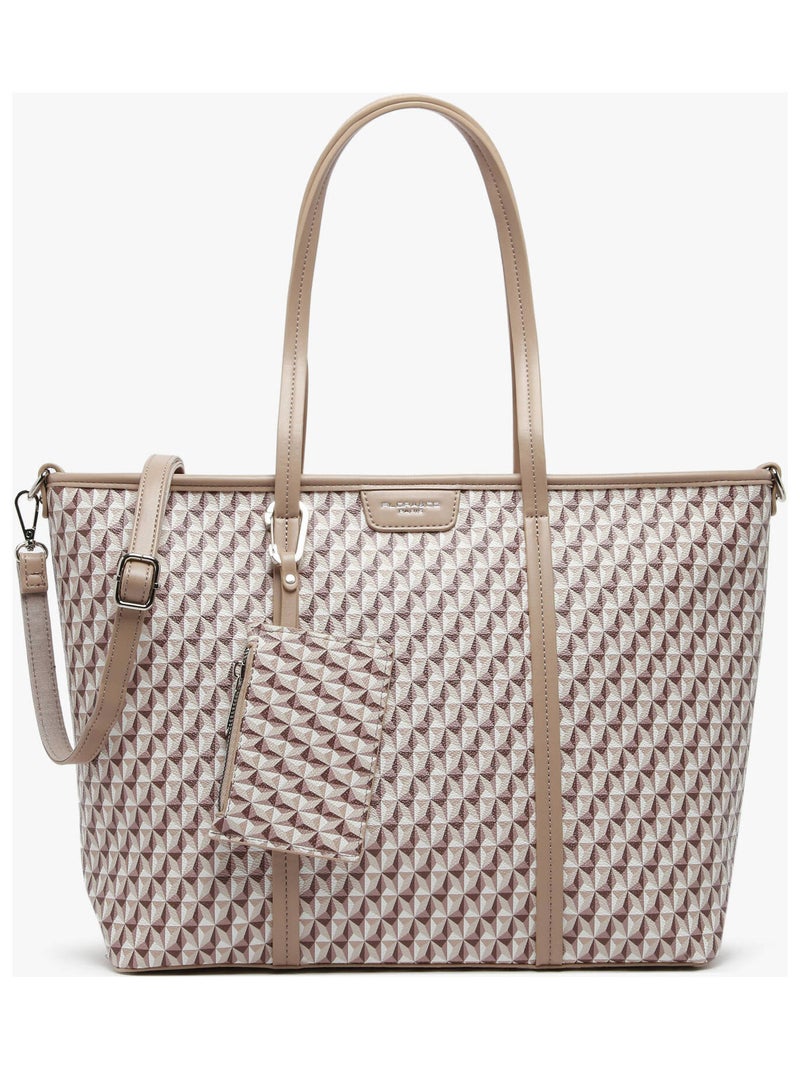 Sac Porté Épaule Paris Miniprix Synthetique Beige - Kiabi