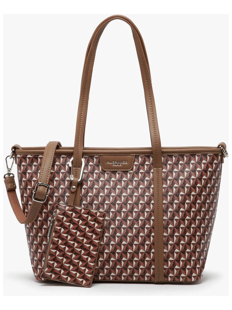 Sac Shopping KATANA En Toile Enduite Marron - Imperméable, Porté épaule, Occasion Très Bon état
