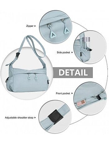 Sac porté épaule polyester chaîne 32x11x20 cm - miss lulu