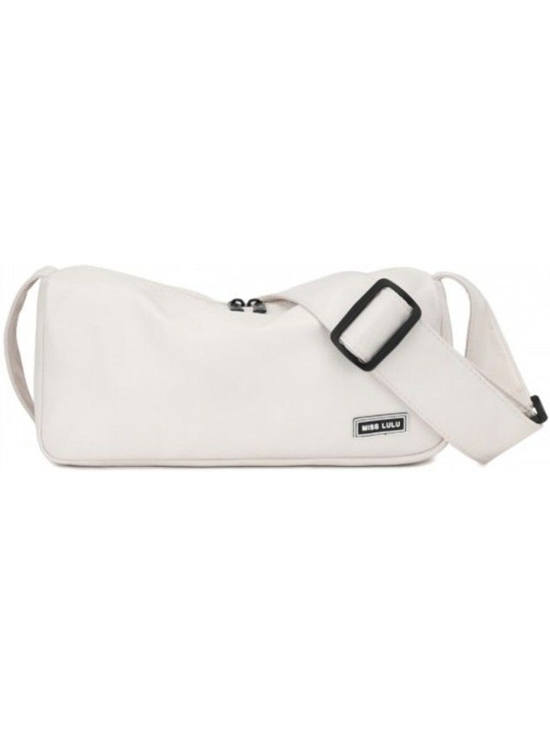 Sac porté épaule polyester étanche 29x11x12 cm - miss lulu Beige - Kiabi