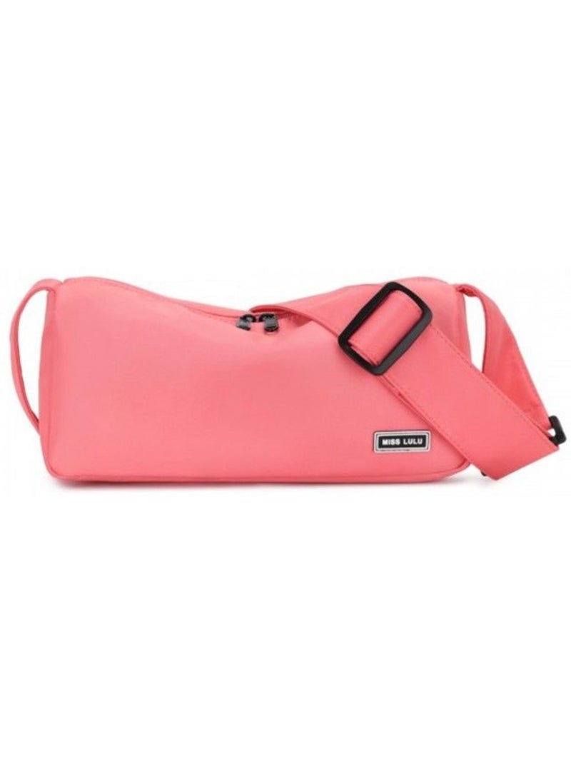 Sac porté épaule polyester étanche 29x11x12 cm - miss lulu Rose - Kiabi