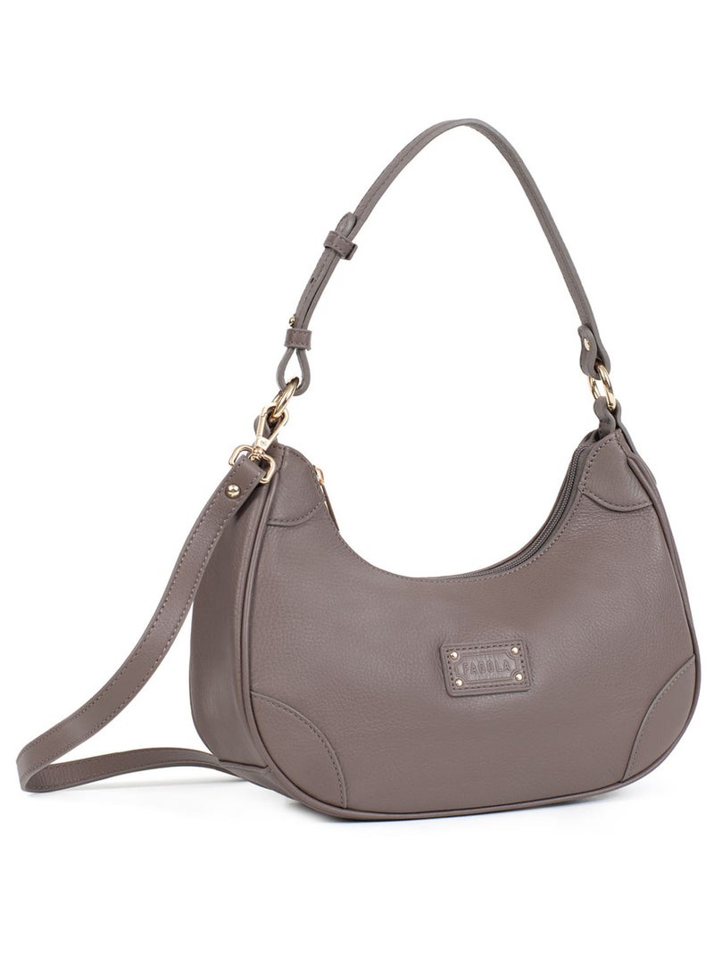 Sac porté épaule  preta | fagola Taupe - Kiabi