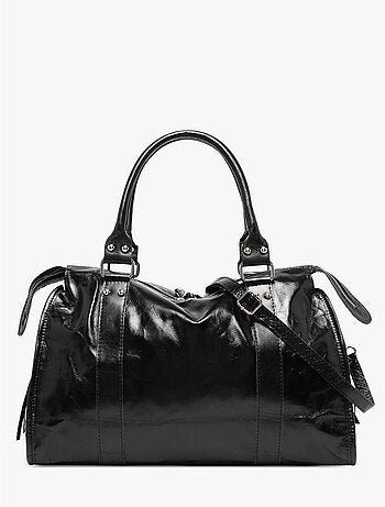 Sac porté épaule shiny sauvage cuir a4 milano cuir de vachette