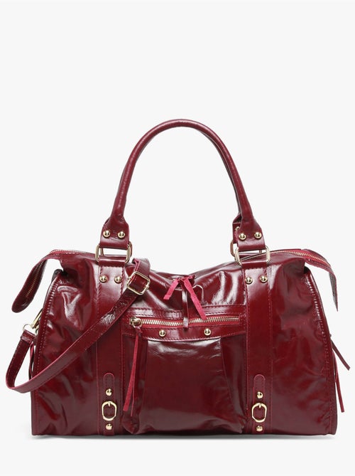 Sac porté épaule shiny sauvage cuir a4 milano cuir de vachette - Kiabi Sac porté épaule shiny sauvage cuir a4 milano cuir de vachette - Kiabi