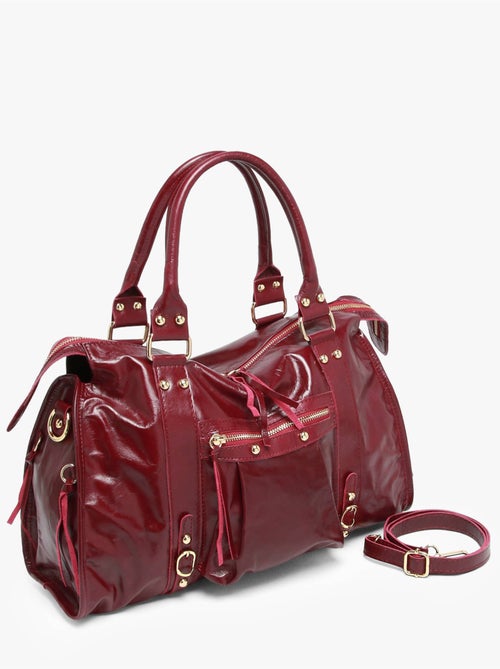 Sac porté épaule shiny sauvage cuir a4 milano cuir de vachette - Kiabi Sac porté épaule shiny sauvage cuir a4 milano cuir de vachette - Kiabi