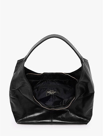 Sac porté épaule shiny sauvage cuir milano cuir de vachette