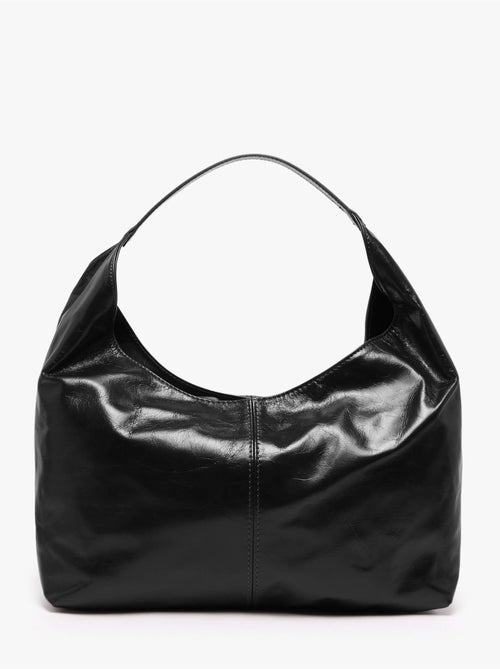Sac porté épaule shiny sauvage cuir milano cuir de vachette - Kiabi Sac porté épaule shiny sauvage cuir milano cuir de vachette - Kiabi
