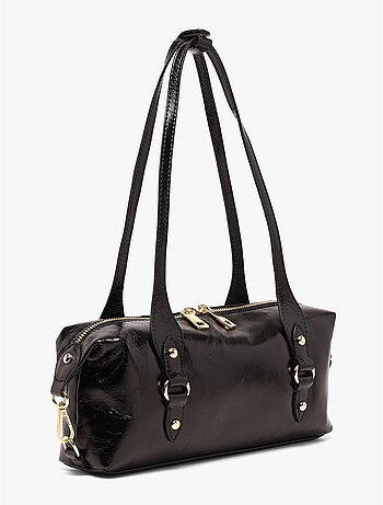 Sac porté épaule shiny sauvage cuir milano cuir de vachette