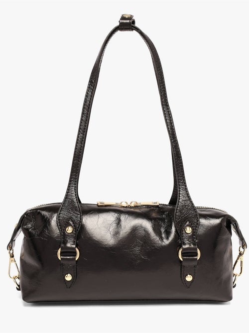 Sac porté épaule shiny sauvage cuir milano cuir de vachette - Kiabi