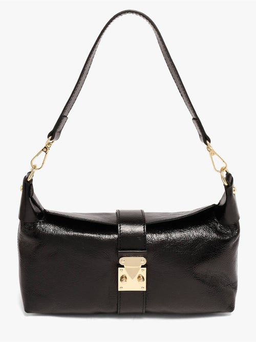Sac porté épaule shiny sauvage cuir milano cuir de vachette - Kiabi