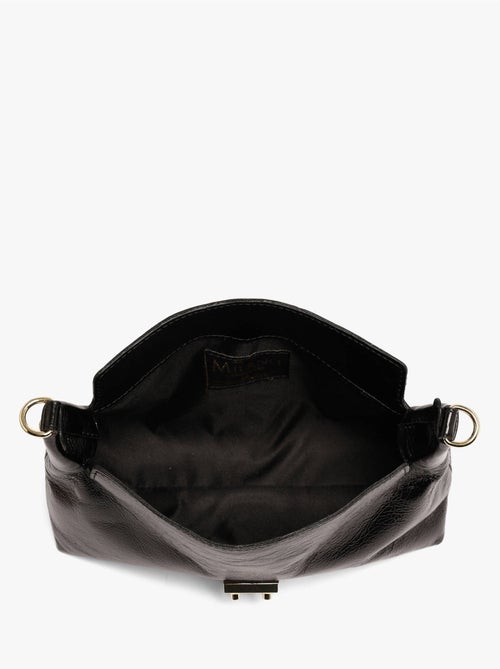 Sac porté épaule shiny sauvage cuir milano cuir de vachette - Kiabi