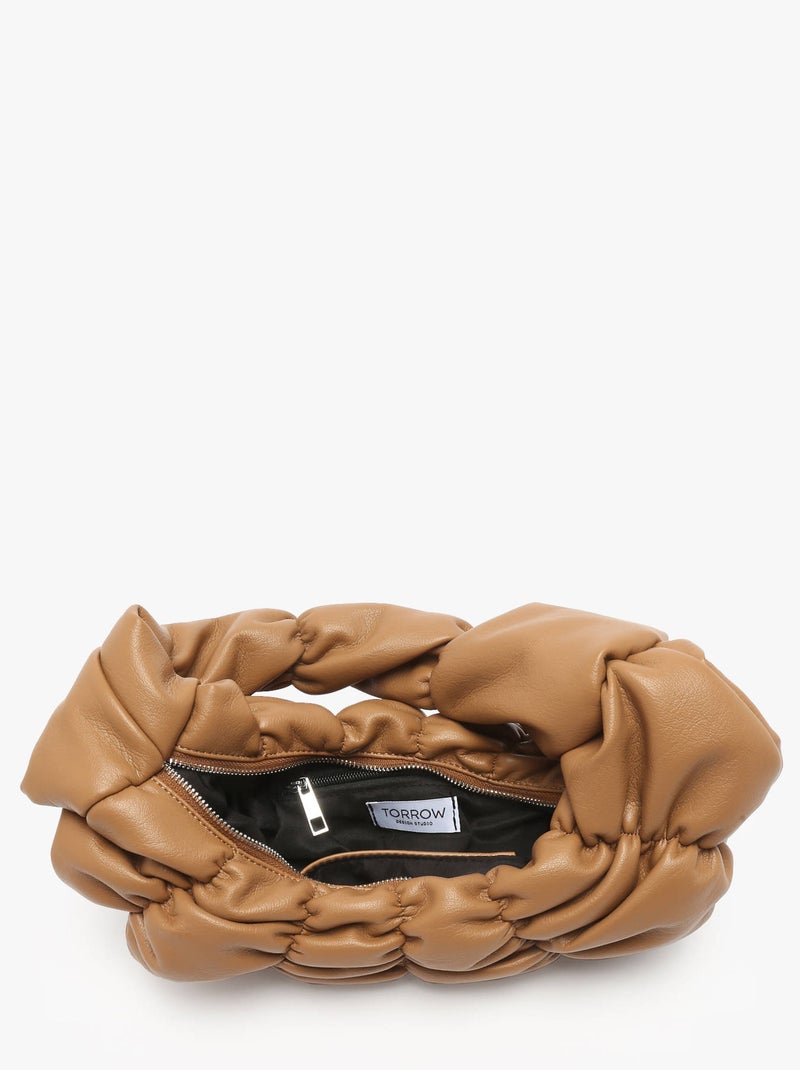 Sac Porté Épaule Sphere Torrow Toile Enduite Marron noisette - Kiabi