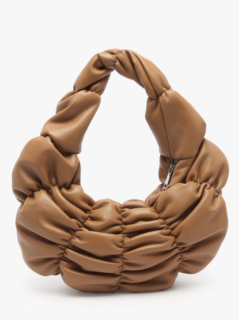 Sac Porté Épaule Sphere Torrow Toile Enduite Marron noisette - Kiabi