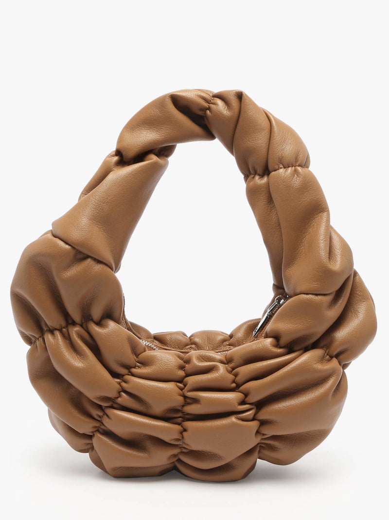 Sac Porté Épaule Sphere Torrow Toile Enduite Marron noisette - Kiabi