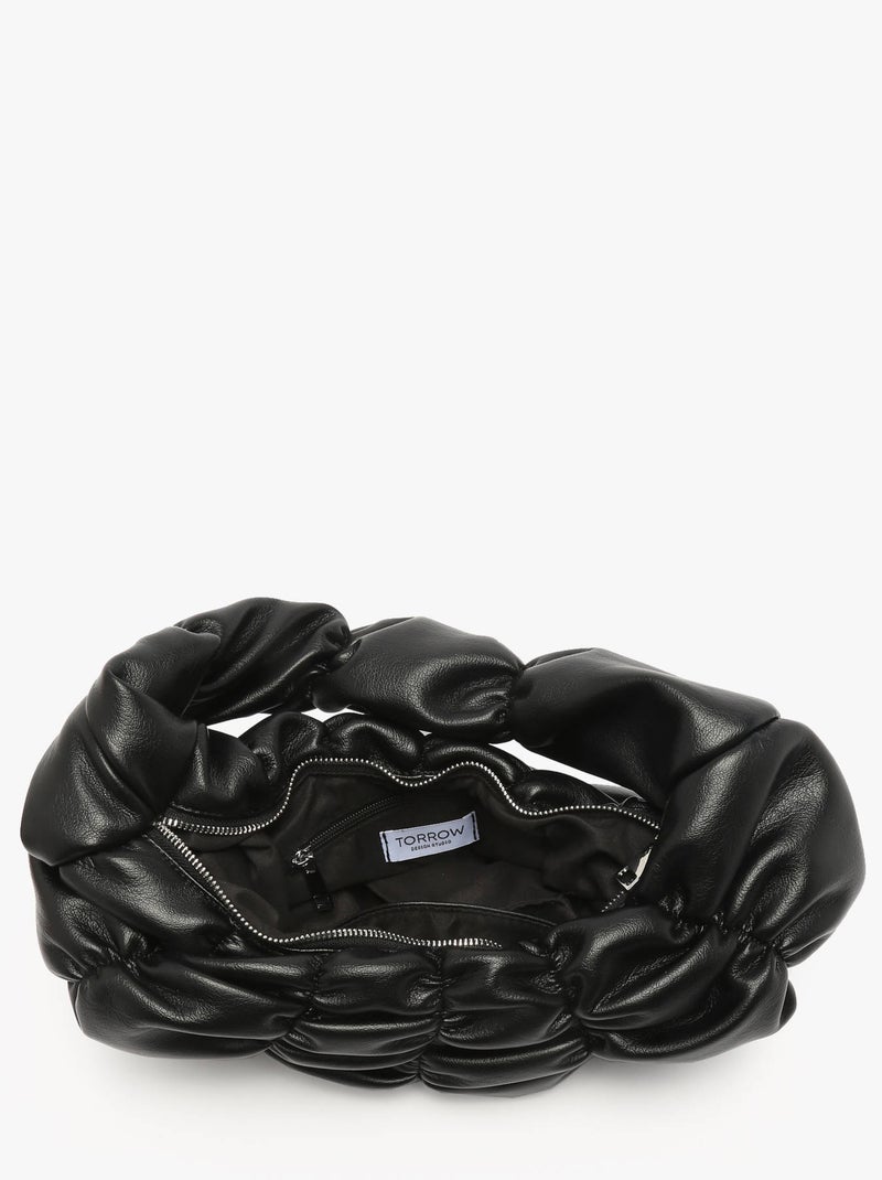 Sac Porté Épaule Sphere Torrow Toile Enduite Noir - Kiabi