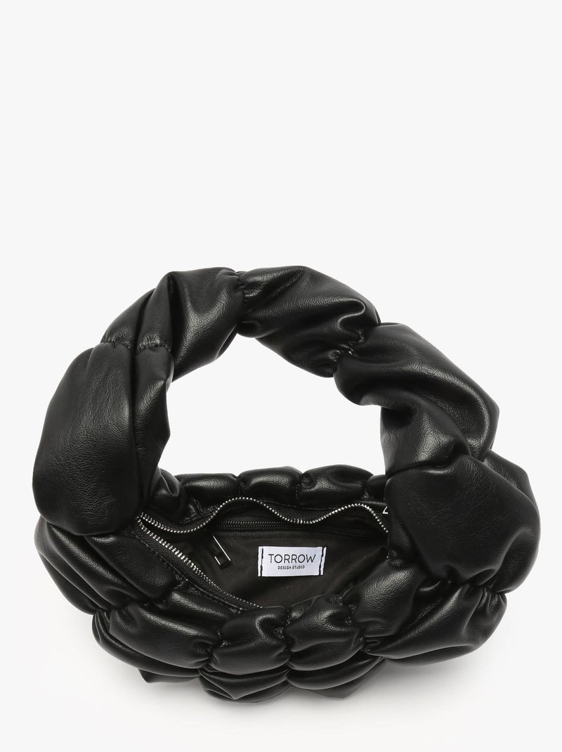 Sac Porté Épaule Sphere Torrow Toile Enduite Noir - Kiabi