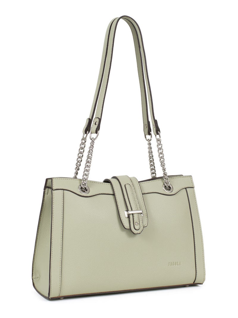 Sac porté épaule  stella | fagola Bleu aqua - Kiabi