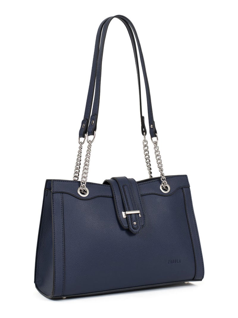 Sac porté épaule  stella | fagola Bleu marine - Kiabi