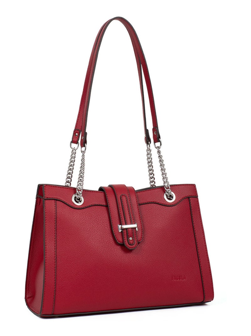 Sac porté épaule  stella | fagola Rouge carmin - Kiabi