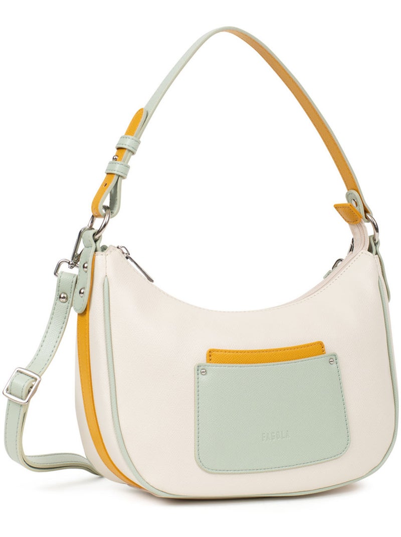 Sac porté épaule  tessa | fagola Blanc Multicolore - Kiabi