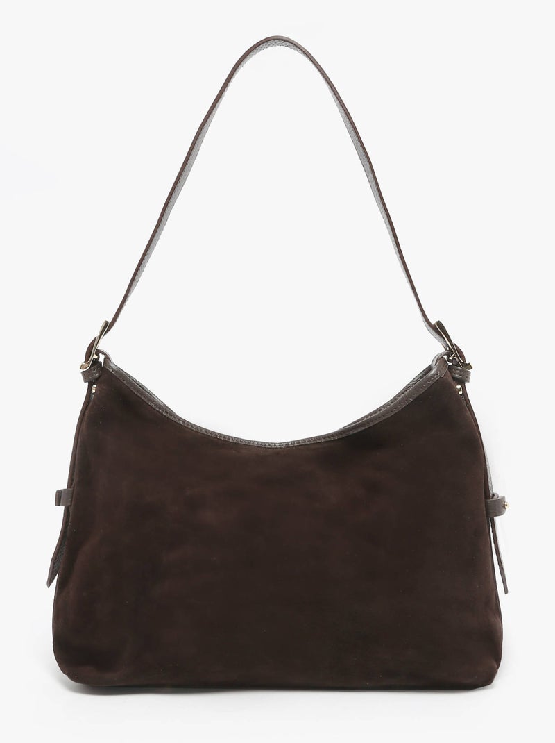 Sac Porté Épaule Velvet Caviar Cuir Milano Cuir De Vachette Noir Rouge Noir - Kiabi