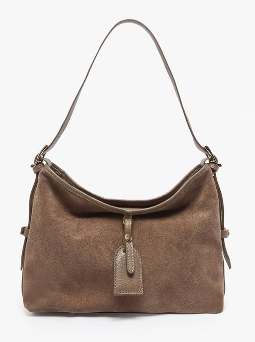 Sac porté épaule velvet caviar cuir milano cuir de vachette - Kiabi