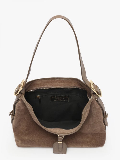 Sac porté épaule velvet caviar cuir milano cuir de vachette - Kiabi