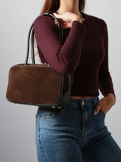 Sac Porté Épaule Velvet Caviar Milano Cuir De Vachette - Kiabi